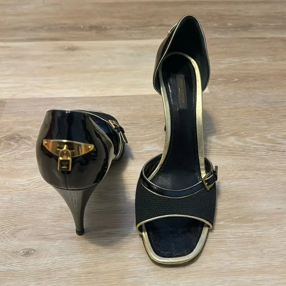 Louis Vuitton open toe pumps - Picture 2 of 5
